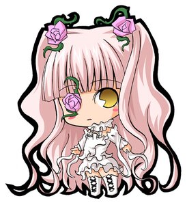 Rating: Safe Score: 0 Tags: 1girl bangs boots chibi dress eyepatch flower frills full_body gradient_hair hair_flower hair_ornament image imageboard_desourced kirakishou long_hair long_sleeves lowres non-web_source pac-man_eyes pink_flower pink_hair pink_rose plant rose rozen_maiden solo suntail thigh_boots thighhighs thorns twintails very_long_hair vines white_dress yellow_eyes zettai_ryouiki User: admin