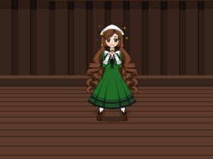 Rating: Safe Score: 0 Tags: 1girl brown_footwear brown_hair chibi dress full_body green_dress green_eyes hairband heterochromia image long_hair long_sleeves looking_at_viewer pantyhose shoes smile solo standing suiseiseki transparent_background User: admin