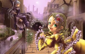 Rating: Safe Score: 0 Tags: 2girls dress flower frills green_eyes hair_ornament image kanaria long_hair long_sleeves multiple_girls pair smile suigintou wings User: admin