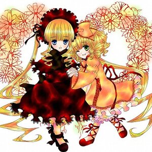 Rating: Safe Score: 0 Tags: 2girls 3girls blonde_hair blue_eyes bow dress frills green_eyes hina_ichigo hinaichigo holding_hands image long_hair long_sleeves looking_at_viewer multiple_girls one_eye_closed pair pink_bow red_dress shinku short_hair smile twintails very_long_hair User: admin