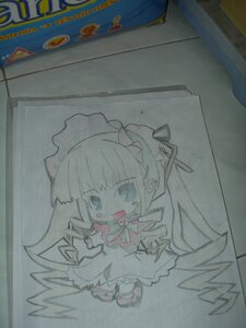 Rating: Safe Score: 0 Tags: 1girl chibi dress image long_hair open_mouth photo shinku solo standing traditional_media User: admin