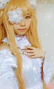 Rating: Safe Score: 0 Tags: 1girl animal_ears bangs blonde_hair dress hand_on_own_chest kirakishou lips long_hair own_hands_together smile solo sparkle star_(symbol) upper_body white_dress User: admin