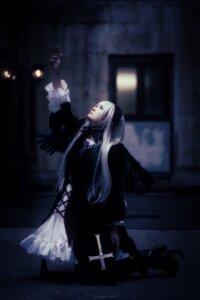 Rating: Safe Score: 0 Tags: 1girl candle dress frills gothic gothic_lolita high_heels indoors lolita_fashion long_hair ribbon sitting solo suigintou wings User: admin