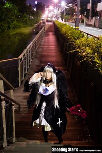 Rating: Safe Score: 0 Tags: 1girl dress flower long_hair solo standing suigintou white_hair User: admin