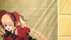 Rating: Safe Score: 0 Tags: 1girl auto_tagged blonde_hair blue_eyes bonnet bow dress drill_hair image long_hair long_sleeves one_eye_closed open_mouth red_dress ribbon shinku solo twintails User: admin