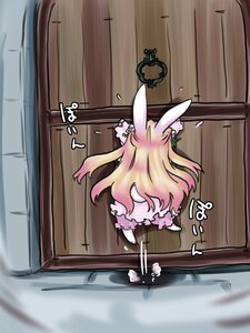 Rating: Safe Score: 0 Tags: 1girl animal_ears blonde_hair bunny bunny_ears bunny_tail chibi door dress flower hair_ornament image indoors kirakishou long_hair pink_dress solo tail very_long_hair User: admin