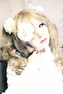 Rating: Safe Score: 0 Tags: 1girl blonde_hair eyelashes face flower hair_flower hair_ornament hair_over_one_eye kirakishou lips long_hair looking_at_viewer portrait red_lips solo white_flower User: admin