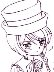 Rating: Safe Score: 0 Tags: 1girl blush closed_mouth frills hat image monochrome short_hair simple_background sketch solo souseiseki striped vertical_stripes white_background User: admin