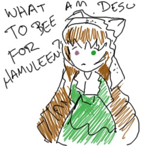 Rating: Safe Score: 0 Tags: 1girl :< brown_hair dress green_eyes head_scarf image long_hair long_sleeves simple_background solo suiseiseki upper_body white_background User: admin