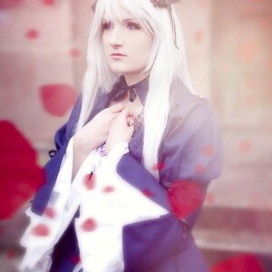 Rating: Safe Score: 0 Tags: 1girl blood blurry blurry_foreground depth_of_field dress flower long_hair long_sleeves looking_at_viewer solo suigintou white_hair User: admin