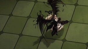 Rating: Safe Score: 0 Tags: 1girl black_dress chain-link_fence dress image long_hair solo suigintou tile_floor tiles wings User: admin