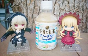 Rating: Safe Score: 0 Tags: 2girls blonde_hair blue_eyes bonnet bow chibi doll dress drill_hair figure frills hairband lolita_fashion long_hair multiple_dolls multiple_girls photo shinku silver_hair suigintou tagme teacup wings User: admin