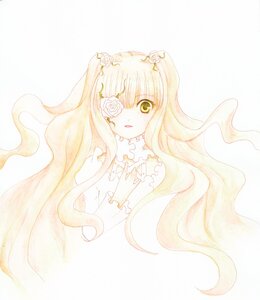 Rating: Safe Score: 0 Tags: 1girl bangs blonde_hair dress eyepatch flower frills hair_flower hair_ornament image kirakishou long_hair pink_hair rose simple_background solo striped striped_background vertical_stripes very_long_hair white_flower white_rose yellow_eyes User: admin
