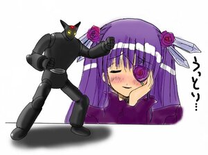 Rating: Safe Score: 0 Tags: 1girl barasuishou blush cat flower hair_flower hair_ornament image long_hair purple_hair rose solo User: admin