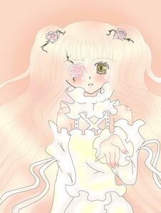 Rating: Safe Score: 0 Tags: 1girl bangs bare_shoulders blonde_hair blush dress eyepatch flower frills hair_flower image kirakishou long_hair pink_flower pink_hair pink_rose rose solo thorns very_long_hair yellow_eyes User: admin