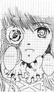Rating: Safe Score: 0 Tags: 1girl fence fishnets image kirakishou monochrome musical_note silk solo spider_web User: admin