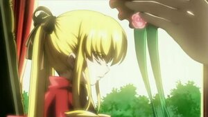 Rating: Safe Score: 0 Tags: 1girl blonde_hair curtains day flower hair_over_eyes hair_ribbon image long_hair ponytail profile rose shinku sidelocks solo tree upper_body window User: admin