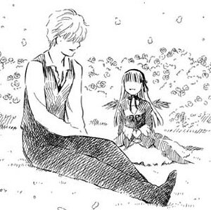 Rating: Safe Score: 0 Tags: 1boy 1girl dress faceless greyscale hair_over_eyes image long_hair long_sleeves monochrome smile solo suigintou User: admin