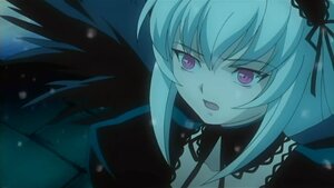 Rating: Safe Score: 0 Tags: 1girl :o frills hair_ornament hair_ribbon hairband image looking_at_viewer open_mouth purple_eyes ribbon solo suigintou wings User: admin