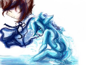 Rating: Safe Score: 0 Tags: 2girls animal_ears blue_skin closed_eyes image monster_girl multiple_girls short_hair solo souseiseki wolf_ears User: admin