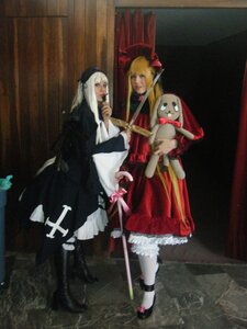 Rating: Safe Score: 0 Tags: 2girls auto_tagged blonde_hair dress long_hair multiple_cosplay multiple_girls stuffed_animal tagme teddy_bear User: admin