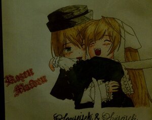 Rating: Safe Score: 0 Tags: 1boy 1girl blonde_hair closed_eyes dress hat hug image incest kagamine_len kagamine_rin long_sleeves one_eye_closed open_mouth pair siblings sisters smile souseiseki suiseiseki twincest twins User: admin