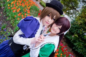 Rating: Safe Score: 0 Tags: 2girls 3d 91076 blonde_hair blue_eyes blurry brown_hair bush depth_of_field dress flower flower_field garden green_dress hat holding_hands lips long_hair multiple_cosplay multiple_girls outdoors realistic short_hair siblings sisters smile tagme User: admin