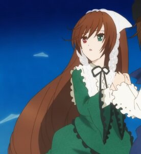 Rating: Safe Score: 0 Tags: 2girls :o black_ribbon blurry brown_hair day dress frills green_dress green_eyes hat heterochromia image long_hair long_sleeves looking_at_viewer multiple_girls outdoors red_eyes ribbon siblings sky solo suiseiseki very_long_hair User: admin