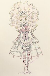 Rating: Safe Score: 0 Tags: 1girl auto_tagged blonde_hair corset dress drill_hair long_hair magical_girl solo striped tomoe_mami twin_drills unknown_characters vertical_stripes yellow_eyes User: admin