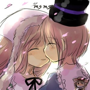Rating: Safe Score: 0 Tags: 3girls auto_tagged blonde_hair blush cherry_blossoms closed_eyes couple hat image kiss multiple_girls pair petals ribbon saigyouji_yuyuko shared_umbrella short_hair smile souseiseki suiseiseki umbrella yakumo_yukari yuri User: admin