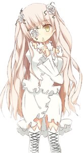 Rating: Safe Score: 0 Tags: 1girl boots cross-laced_footwear dress eyepatch flower hair_flower hair_ornament image kirakishou knee_boots lace-up_boots long_hair long_sleeves pink_hair rose simple_background solo striped thigh_boots thighhighs two_side_up vertical_stripes very_long_hair white_background white_dress white_flower white_rose yellow_eyes User: admin