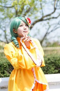 Rating: Safe Score: 0 Tags: 1girl 3d blurry blurry_background blurry_foreground day depth_of_field dress flower hair_flower kanaria lips outdoors photo realistic solo yellow_dress User: admin