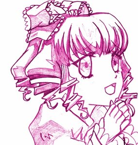 Rating: Safe Score: 0 Tags: 1girl bow frills hakurei_reimu hinaichigo image monochrome open_mouth solo User: admin