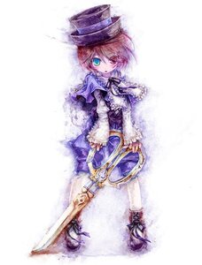 Rating: Safe Score: 0 Tags: 1girl aqua_eyes blue_dress brown_hair commentary_request dress frills full_body green_eyes hat heterochromia image long_sleeves looking_at_viewer pantyhose red_eyes ribbon rozen_maiden sasa_ichi scissors short_hair simple_background solo souseiseki standing top_hat white_background User: admin