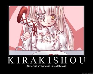 Rating: Safe Score: 0 Tags: 1girl :q black_border blush circle_cut eyepatch food fork image kirakishou letterboxed long_hair plate solo tongue tongue_out User: admin