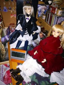 Rating: Safe Score: 0 Tags: blonde_hair doll dress lolita_fashion long_hair multiple_dolls multiple_girls sitting tagme User: admin