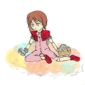 Rating: Safe Score: 0 Tags: 1girl brown_hair bug butterfly dress image insect pink_dress short_hair solo souseiseki User: admin
