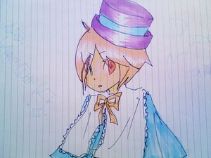 Rating: Safe Score: 0 Tags: 1boy blonde_hair dress frills hat image kagamine_rin ribbon short_hair solo souseiseki top_hat upper_body yellow_neckwear yellow_ribbon User: admin