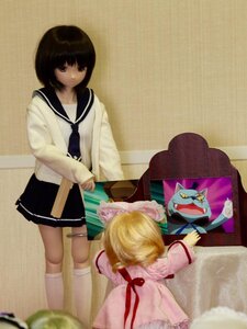 Rating: Safe Score: 0 Tags: 2girls blonde_hair cat doll hinaichigo kashiwaba_tomoe kneehighs long_sleeves multiple_girls school_uniform serafuku short_hair skirt solo white_legwear User: admin