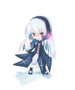 Rating: Safe Score: 0 Tags: 1girl dress full_body image long_hair long_sleeves open_mouth solo standing suigintou tears very_long_hair white_background User: admin