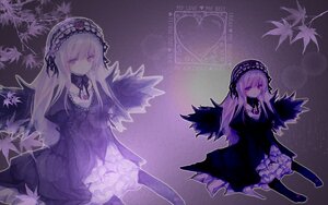 Rating: Safe Score: 0 Tags: 2girls detached_collar dress flower frills hairband image lolita_fashion lolita_hairband long_hair long_sleeves multiple_girls purple_eyes ribbon solo suigintou symmetry very_long_hair wings User: admin