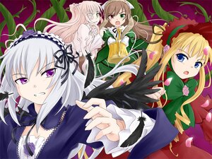 Rating: Safe Score: 0 Tags: 4girls blonde_hair blue_eyes bonnet bow brown_hair dress flower green_eyes hairband heterochromia image long_hair long_sleeves multiple multiple_girls open_mouth rose shinku silver_hair suigintou suiseiseki tagme twintails wings User: admin