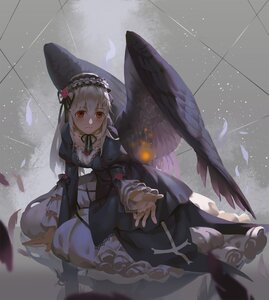 Rating: Safe Score: 0 Tags: 1girl bangs black_ribbon black_wings blush breasts closed_mouth collarbone commentary_request cross dress feathered_wings feathers flower frills gothic_lolita hairband highres image juliet_sleeves lolita_fashion long_hair long_sleeves looking_at_viewer neck_ribbon photoshop_(medium) pink_flower pink_rose puffy_long_sleeves puffy_sleeves red_eyes ribbon rose rozen_maiden sawana solo suigintou white_hair wide_sleeves wings User: admin