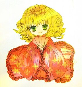 Rating: Safe Score: 0 Tags: 1girl bangs crown dress drill_hair frills full_body green_eyes hinaichigo image long_sleeves looking_at_viewer short_hair smile solo User: admin