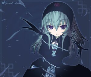 Rating: Safe Score: 0 Tags: 1girl chain dress flower gem image lolita_fashion long_hair looking_at_viewer purple_eyes rose smile solo suigintou User: admin
