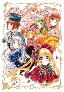 Rating: Safe Score: 0 Tags: 6+girls absurdres bad_id bad_pixiv_id blonde_hair blue_eyes blush bonnet bow brown_hair closed_eyes dress flower frills green_eyes green_hair hanekoto hat heterochromia highres hina_ichigo image kanaria kirakishou long_hair long_sleeves looking_at_viewer multiple multiple_girls painting_(medium) pink_bow pink_hair red_eyes rose rozen_maiden shinku short_hair siblings sisters smile souseiseki suigintou suiseiseki tagme top_hat traditional_media twins twintails umbrella watercolor_(medium) User: admin
