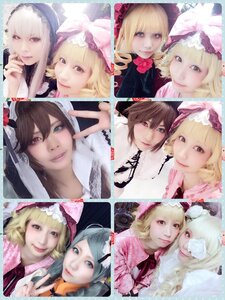 Rating: Safe Score: 0 Tags: 6+girls blonde_hair blue_eyes bonnet bow flandre_scarlet flower hair_ornament hat lips long_hair looking_at_viewer multiple_cosplay multiple_girls realistic rose short_hair smile tagme User: admin