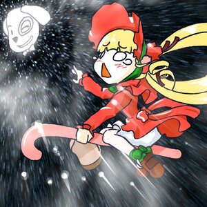 Rating: Safe Score: 0 Tags: 1girl blonde_hair bow dress full_body image long_hair long_sleeves rain red_dress shinku solo water User: admin