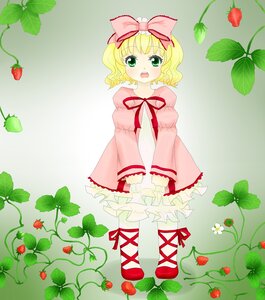 Rating: Safe Score: 0 Tags: 1girl apple blonde_hair bow cherry dress flower food food_print fruit grapes green_eyes hair_bow hina_ichigo hinaichigo holding_fruit image leaf long_sleeves object_namesake open_mouth orange pink_bow plant puffy_sleeves red_flower ribbon short_hair solo strawberry strawberry_hair_ornament strawberry_print striped tomato tulip vines watermelon white_legwear User: admin