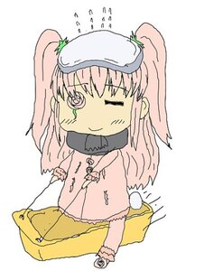 Rating: Safe Score: 0 Tags: 1girl image kirakishou long_hair long_sleeves one_eye_closed pink_hair scarf smile solo winter_clothes User: admin